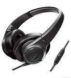 Audio Technica ATH-AX3iS SonicFuel Over-Ear Headphones (Black) for Android and Apple Devices With Inline Mic and Volume Control Ships Next Day) (C-Plan Audio Specials) - C-Plan Audio