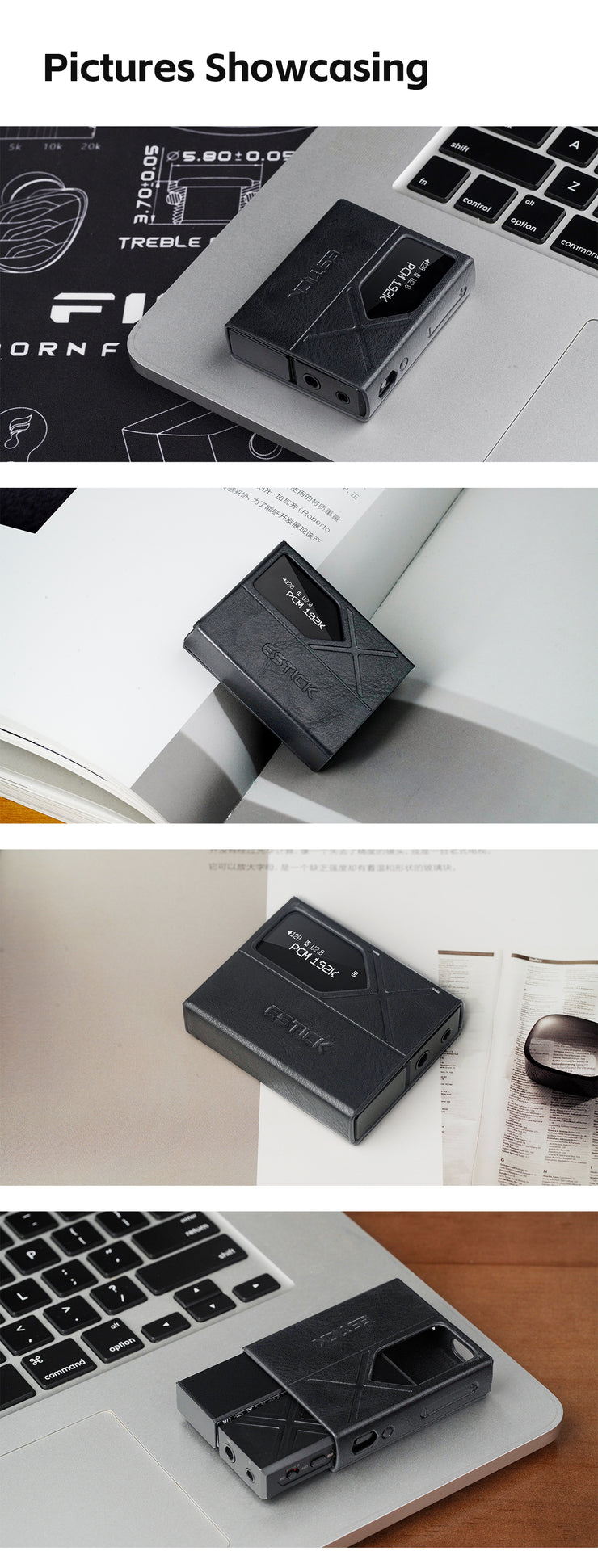 FiiO - SK-ESTICK+KA17 -  Leather Case to Hold Together the Estick and KA17  (In Stock) nbb