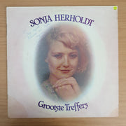 Sonja Herholdt – Grootste Treffers - Autographed - Vinyl LP Record - Very-Good Quality (VG+)  (verygoodplus)
