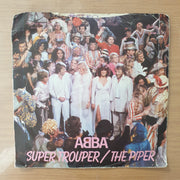 ABBA – Super Trouper / The Piper - Vinyl 7" Record - Very-Good+ Quality (VG+) (Aryeh)