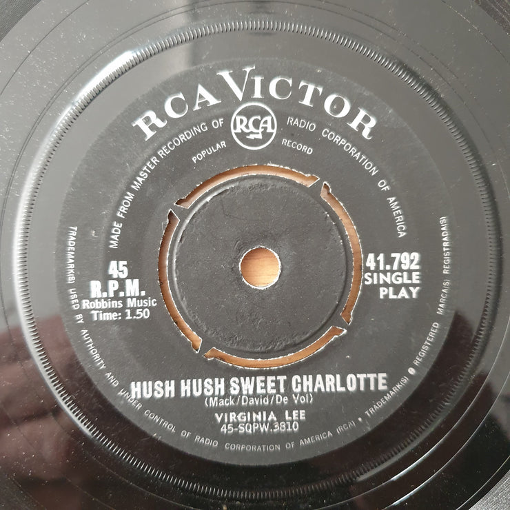 Virginia Lee- Cu Cu Ru Cu Cu Paloma/Hush Hush Sweet Charlotte - Vinyl 7" Record - Very-Good+ Quality (VG+) (verygoodplus7)