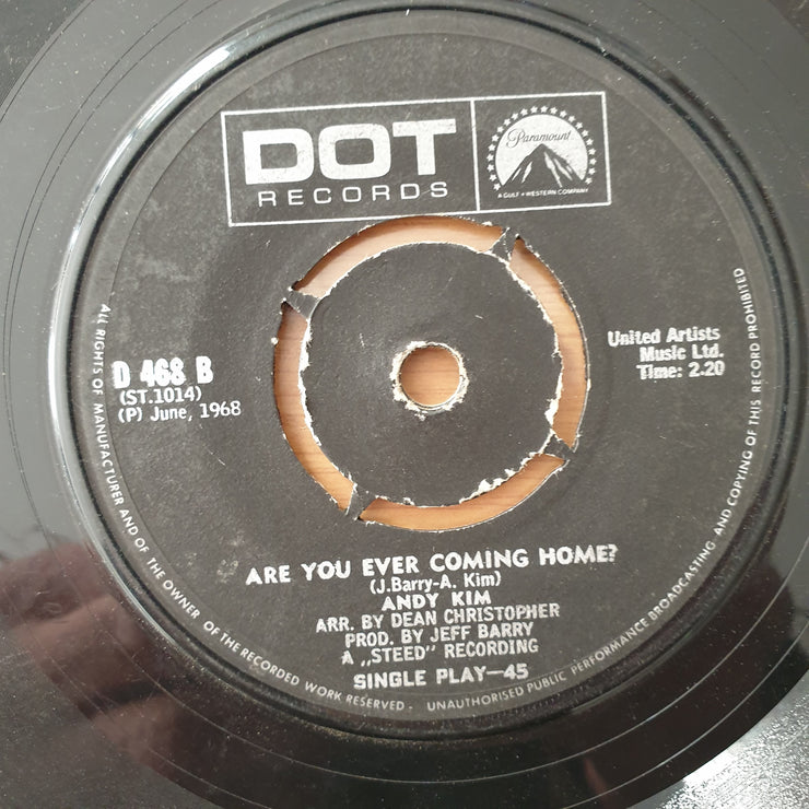 Andy Kim – How'd We Ever Get This Way? - Vinyl 7" Record - Very-Good+ Quality (VG+) (verygoodplus7)