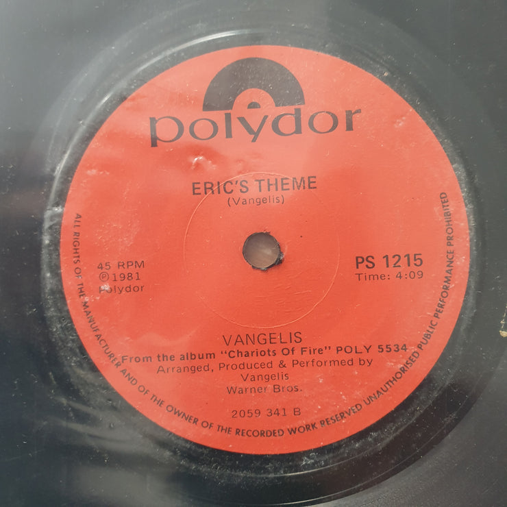 Vangelis – Chariots Of Fire (Titles) - Vinyl 7" Record - Very-Good+ Quality (VG+) (verygoodplus7)