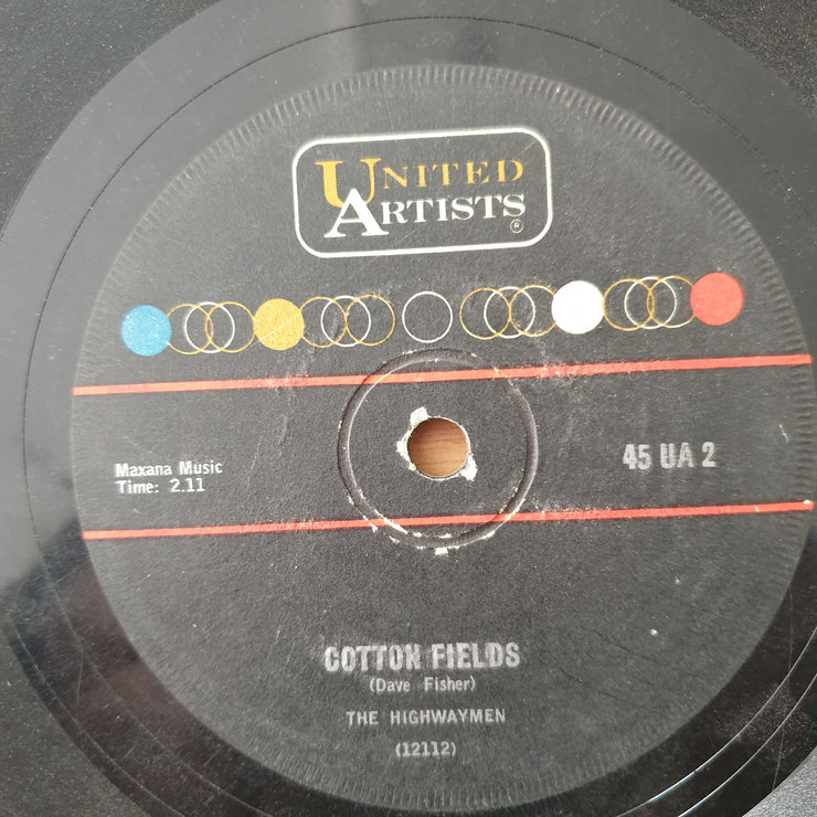 The Highwaymen – Cotton Fields / The Gypsy Rover - Vinyl 7" Record - Good+ Quality (G+) (gplus)