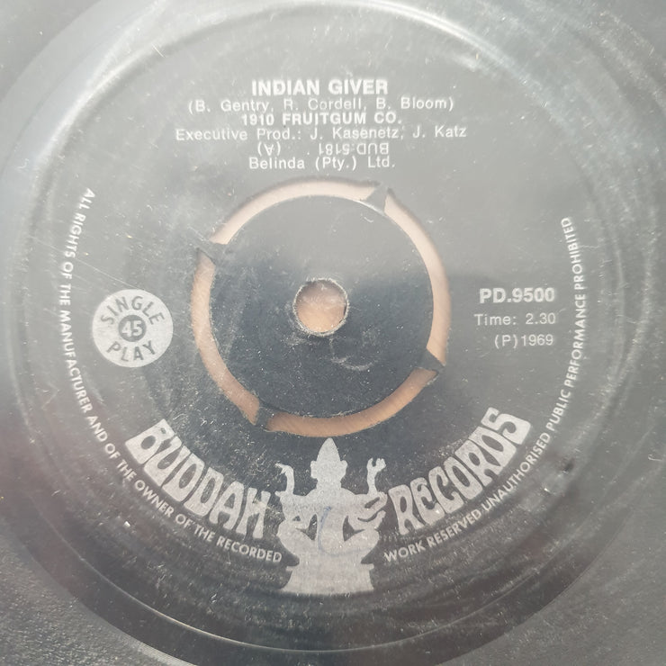 1910 Fruitgum Co. – Indian Giver - Vinyl 7" Record - Good+ Quality (G+) (gplus)