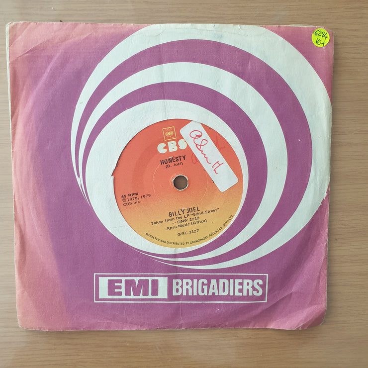 Billy Joel – Honesty - Vinyl 7" Record - Very-Good+ Quality (VG+) (verygoodplus7)