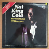 Nat King Cole – Unforgettable, Smile, Ramblin' Rose - Vinyl LP Record - Very-Good+ Quality (VG+) (verygoodplus)