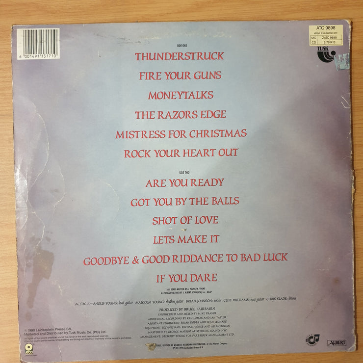 AC/DC – The Razors Edge - Vinyl LP Record - Very-Good+ Quality (VG+) (verygoodplus)