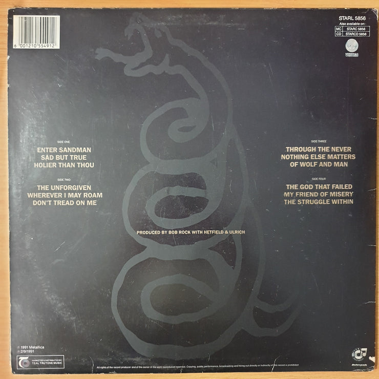 Metallica – Metallica - Double Vinyl LP Record - Very-Good+ Quality (VG+) (verygoodplus)