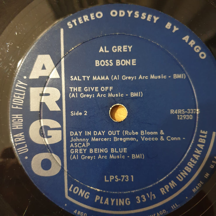 Al Grey – Boss Bone - Vinyl LP Record - Very-Good Quality (VG) (verry)