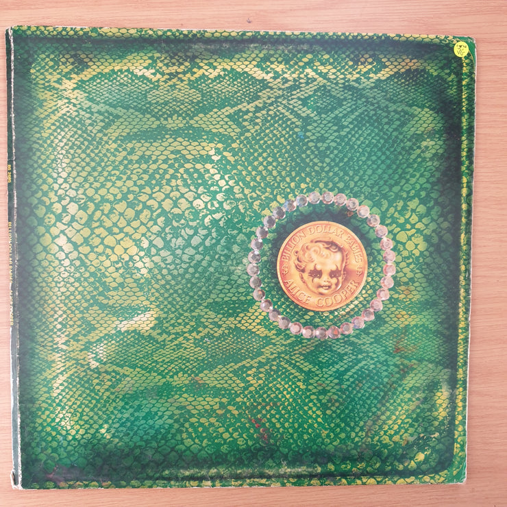Alice Cooper – Billion Dollar Babies with Lyrics - Vinyl LP Record - Very-Good Quality (VG) (verry)