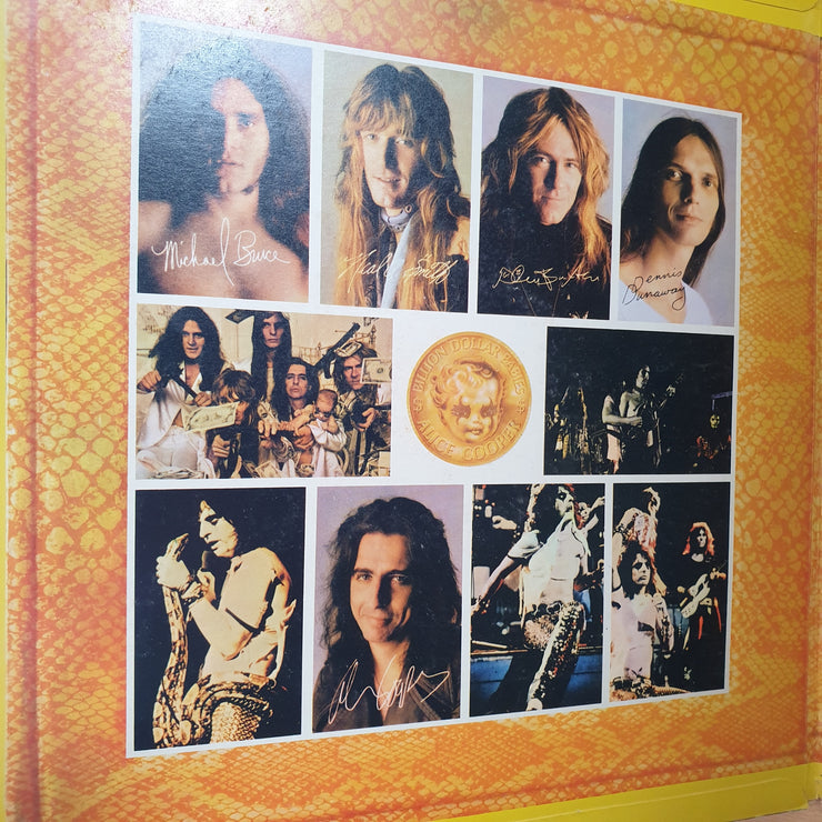 Alice Cooper – Billion Dollar Babies with Lyrics - Vinyl LP Record - Very-Good Quality (VG) (verry)