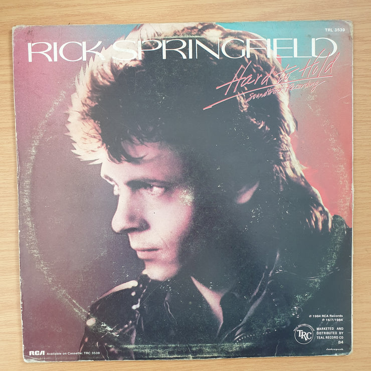 Rick Springfield - Hard to Hold - Vinyl LP Record - Opened  - Very-Good+ Quality (VG+)