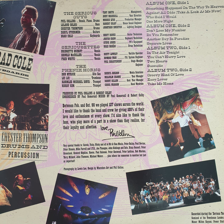 Phil Collins – Serious Hits...Live! - Vinyl LP Record - Very-Good+ Quality (VG+)