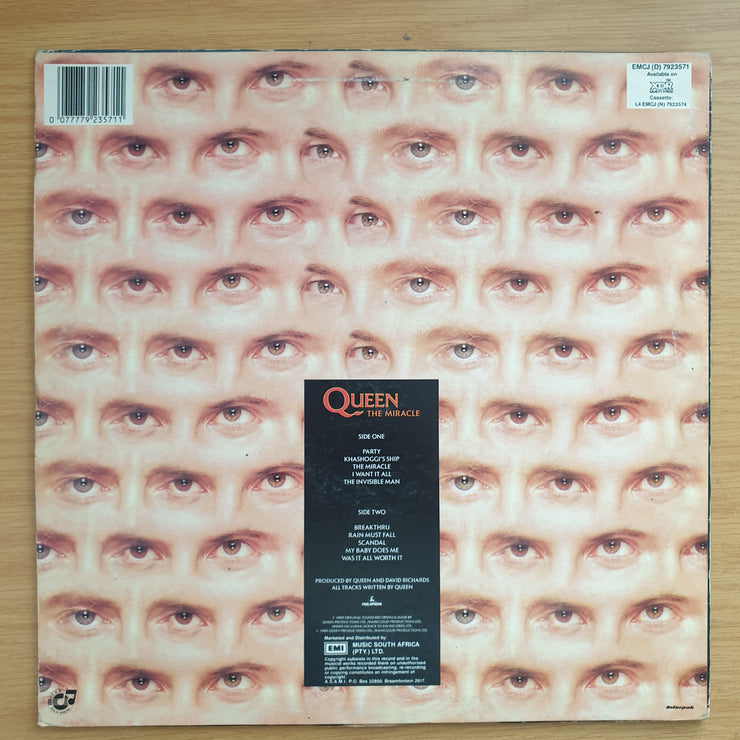 Queen - The Miracle - Vinyl LP Record - Very-Good+ Quality (VG+) - C-Plan Audio