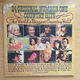24 Original Number One Country Hits – Double Vinyl LP Record - Very-Good+ Quality (VG+) (verygoodplus)