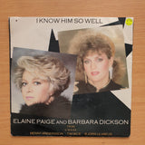 Elaine Paige And Barbara Dickson – I Know Him So Well - Vinyl 7" Record - Very-Good+ Quality (VG+) (verygoodplus7)