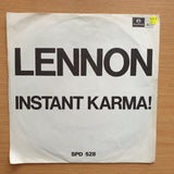 John Lennon/ Ono With The The Plastic Ono Band – Instant Karma! - Vinyl 7" Record - Very-Good+ Quality (VG+) (verygoodplus7)
