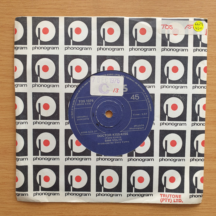 5000 Volts – Doctor Kiss-Kiss - Vinyl 7" Record - Very-Good+ Quality (VG+) (verygoodplus7)