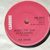 F-R David – Words - Vinyl 7" Record - Very-Good+ Quality (VG+) (verygoodplus7)