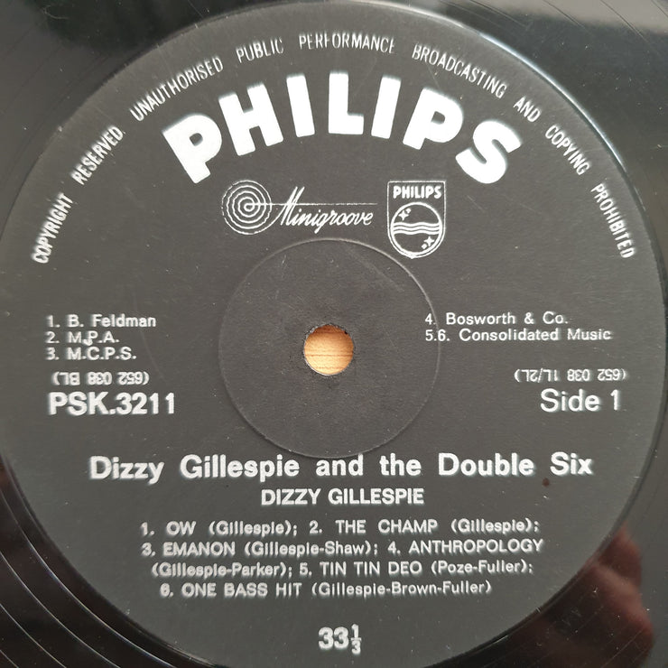 Dizzy Gillespie + The Double Six Of Paris - Vinyl LP Record - Good+ Quality (G+) (gplus)