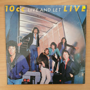 10cc ‎– Live And Let Live (UK Pressing) -  Double Vinyl LP Record - Very-Good+ Quality (VG+)