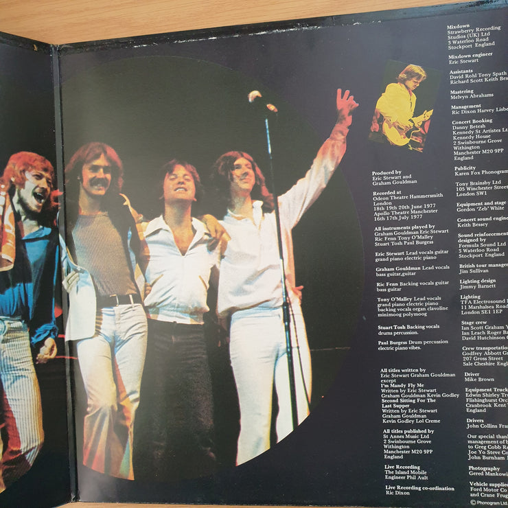 10cc ‎– Live And Let Live (UK Pressing) -  Double Vinyl LP Record - Very-Good+ Quality (VG+)