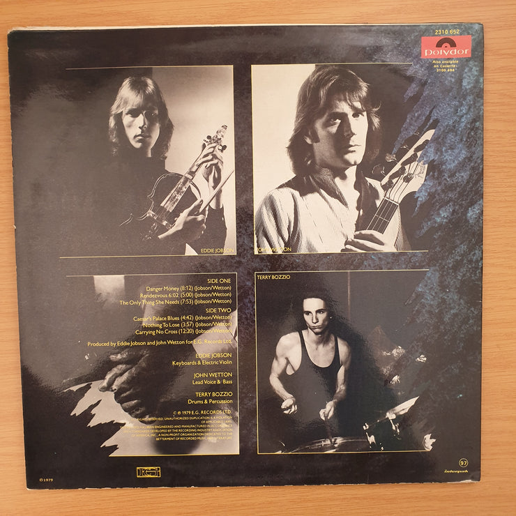 UK ‎– Danger Money -  Vinyl LP Record - Very-Good+ Quality (VG+)