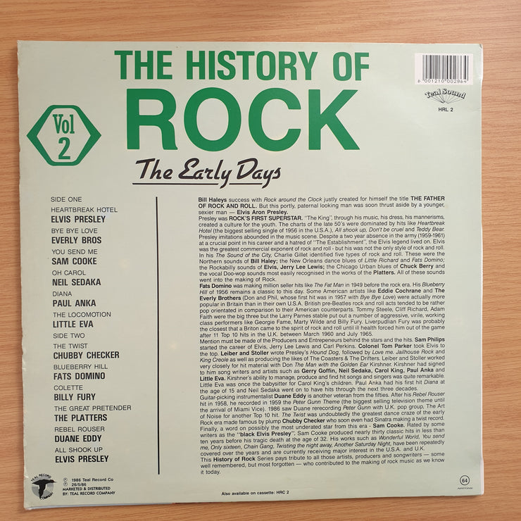 The History Of Rock  - Vol 2 - Original Artists - Vinyl LP Record - Very-Good+ Quality (VG+) - C-Plan Audio