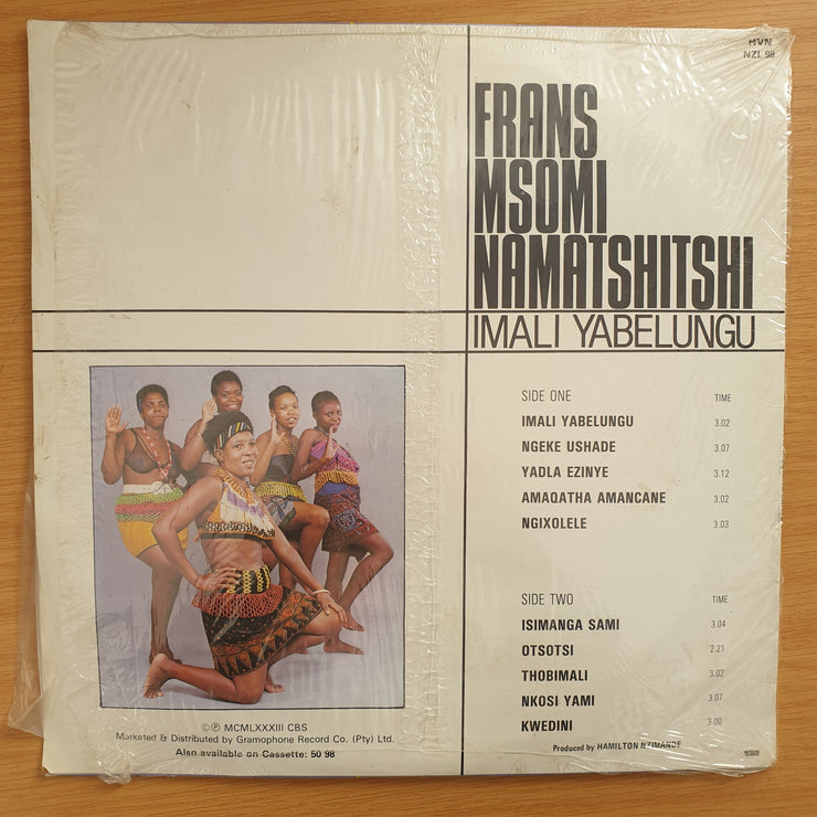 Frans Msomi - Imali Yabelungu - Zulu Tradition -  Vinyl LP Record - Very-Good+ Quality (VG+)