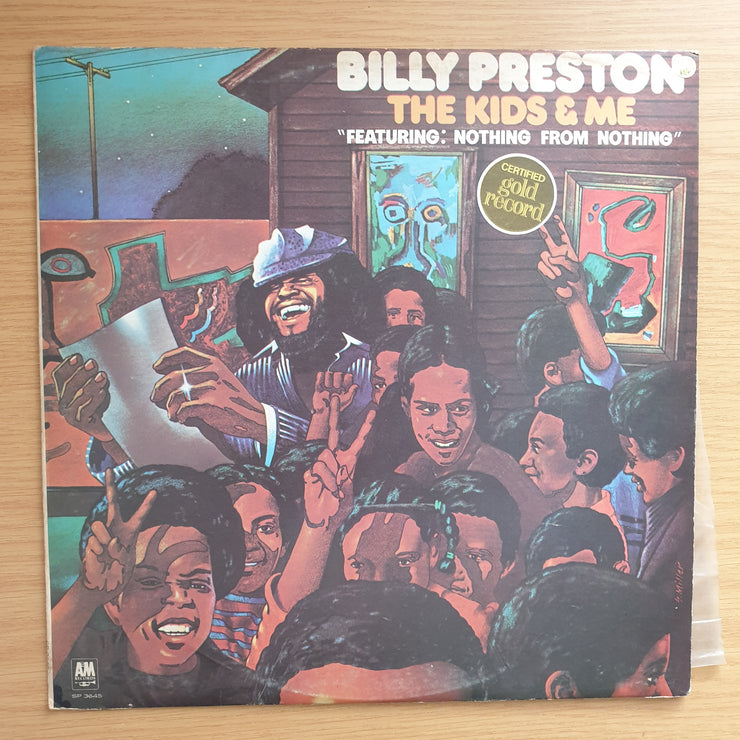 Billy Preston – The Kids & Me - Vinyl LP Record - Very-Good+ Quality (VG+)