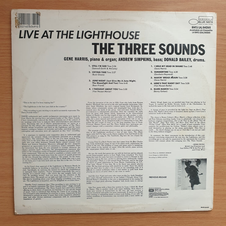 The Three Sounds ‎– Live At The Lighthouse - Vinyl LP Record - Very-Good+ Quality (VG+)