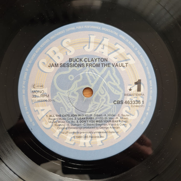 Buck Clayton – Jam Sessions From The Vault  - Vinyl LP Record - Good+ Quality (G+) (gplus)
