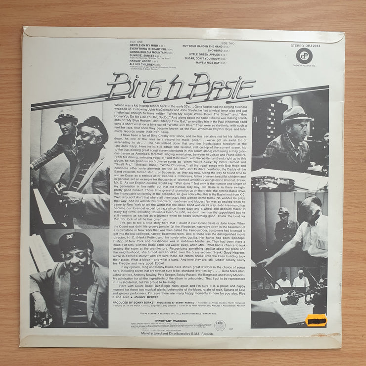 Bing 'n Basie – Bing 'n Basie - Vinyl LP Record - Opened  - Very-Good+ Quality (VG+)