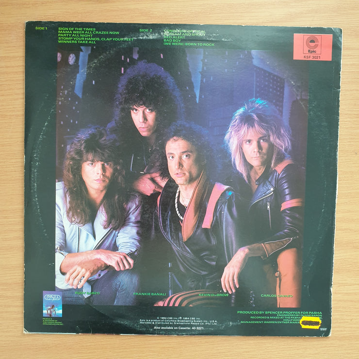 Quiet Riot ‎– Condition Critical - Vinyl LP Record - Opened  - Very-Good+ Quality (VG+)