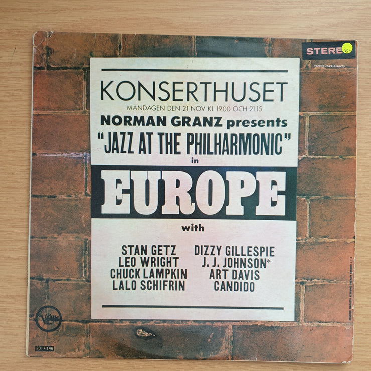 Norman Granz Presents "Jazz At The Philharmonic" In Europe - Vinyl LP Record - Very-Good+ Quality (VG+)