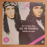 Milli Vanilli - All Or Nothing - The US Remix Album - Vinyl LP Record - Very-Good Quality (VG) (vgood)