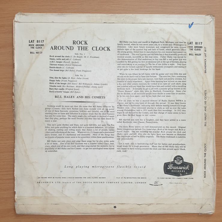 Bill Haley And His Comets ‎– Rock Around The Clock - Vinyl LP Record - Very-Good- Quality (VG-) (minus)