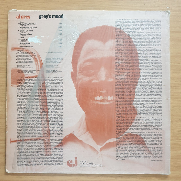 Al Grey – Grey's Mood - Vinyl LP Record - Very-Good+ Quality (VG+) (verygoodplus)