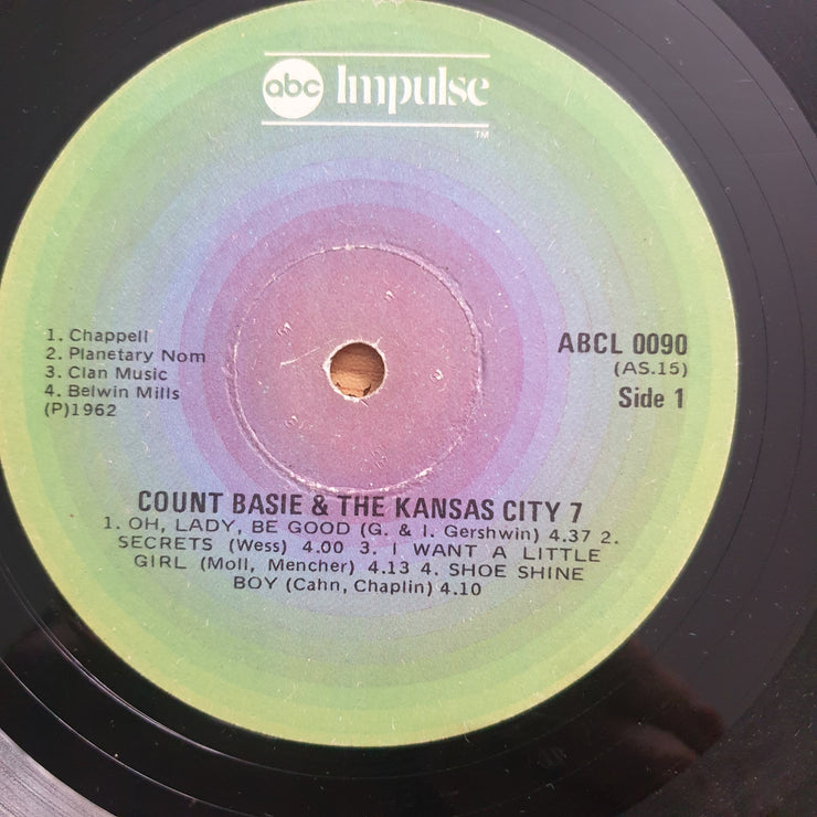 Count Basie And The Kansas City 7 – Count Basie And The Kansas City 7 - Vinyl LP Record - Good+ Quality (G+) (gplus)