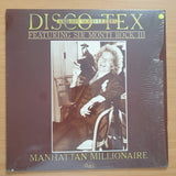 Disco Tex & His S-O-Lettes Featuring Sir Monti Rock III – Manhattan Millionaire - Vinyl LP Record - Very-Good+ Quality (VG+) (verygoodplus)