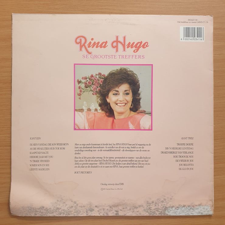 Rina Hugo - Rina Hugo Se Grootste Treffers - Vinyl LP Record - Very-Good+ Quality (VG+) (verygoodplus)