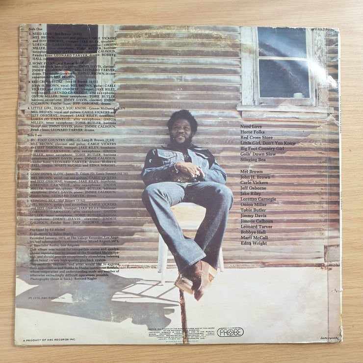 Mel Brown – Big Foot Country Girl – Vinyl LP Record - Very-Good+ Quality (VG+) (verygoodplus)