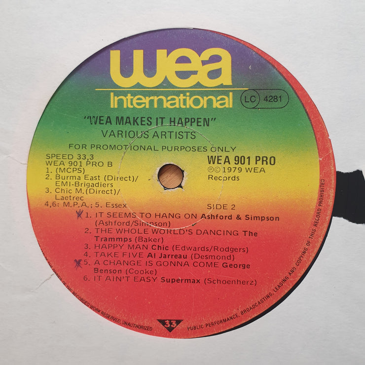 WEA Makes it Happen - Promotional Album  - Vinyl LP Record  - Good Quality (G) (goood)