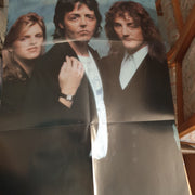 Wings (Paul McCartney) - London Town with Original Poster ‎- Vinyl LP Record - Very-Good+ Quality (VG+)