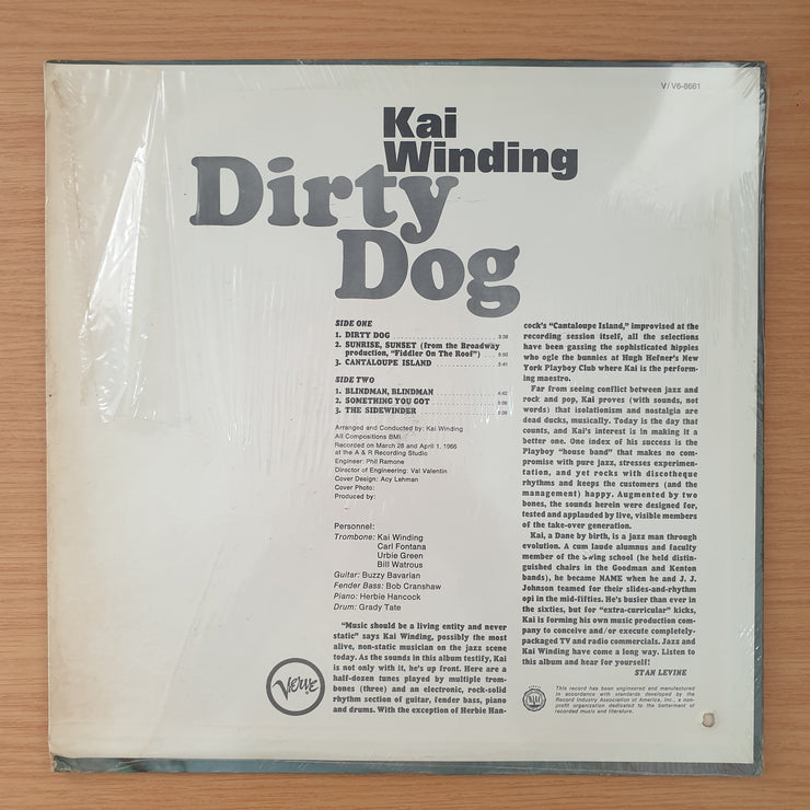 Kai Winding – Dirty Dog - Vinyl LP Record - Very-Good+ Quality (VG+)