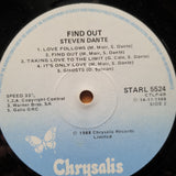 Steven Dante – Find Out  - Vinyl LP Record - Very-Good- Quality (VG-) (minus)