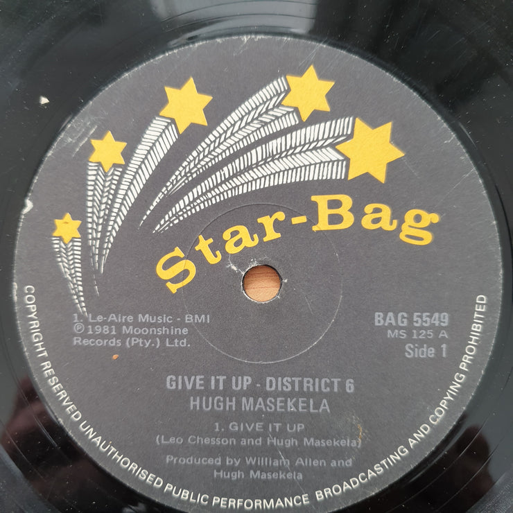 Hugh Masekela – Give It Up / District 6 – Vinyl LP Record - Good+ Quality (G+) (gplus)