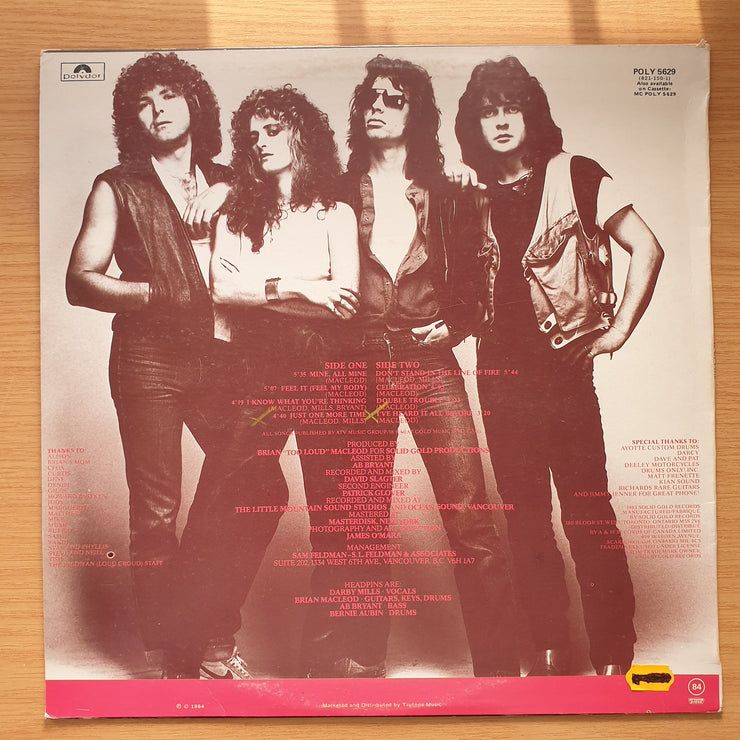 Headpins – Line Of Fire - Vinyl LP Record - Very-Good+ Quality (VG+)