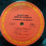 Shakti With John McLaughlin ‎– A Handful Of Beauty - Vinyl LP Record - Very-Good+ Quality (VG+)